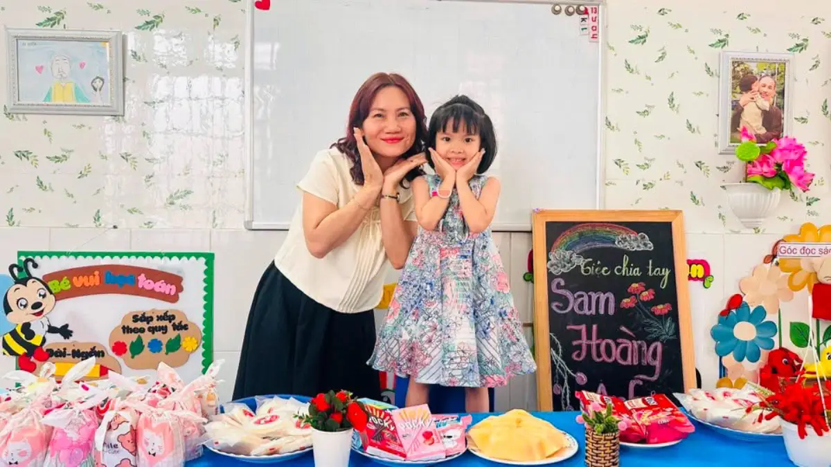 Tiệc chia tay bé Sam Hoàng Anh – Chúc con tự tin bước vào lớp 1