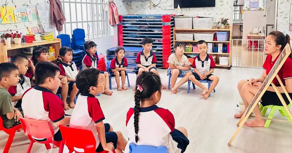 Phòng học tại Mầm non Hoàng Kim