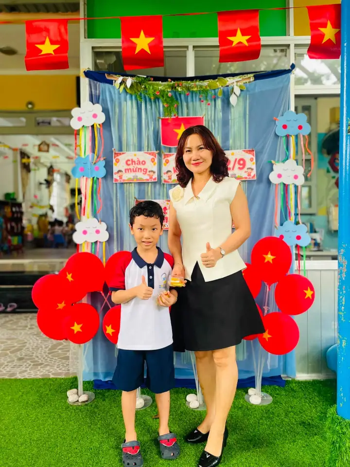 Kỷ niệm tuổi thơ của bé Bảo Quân tại trường
