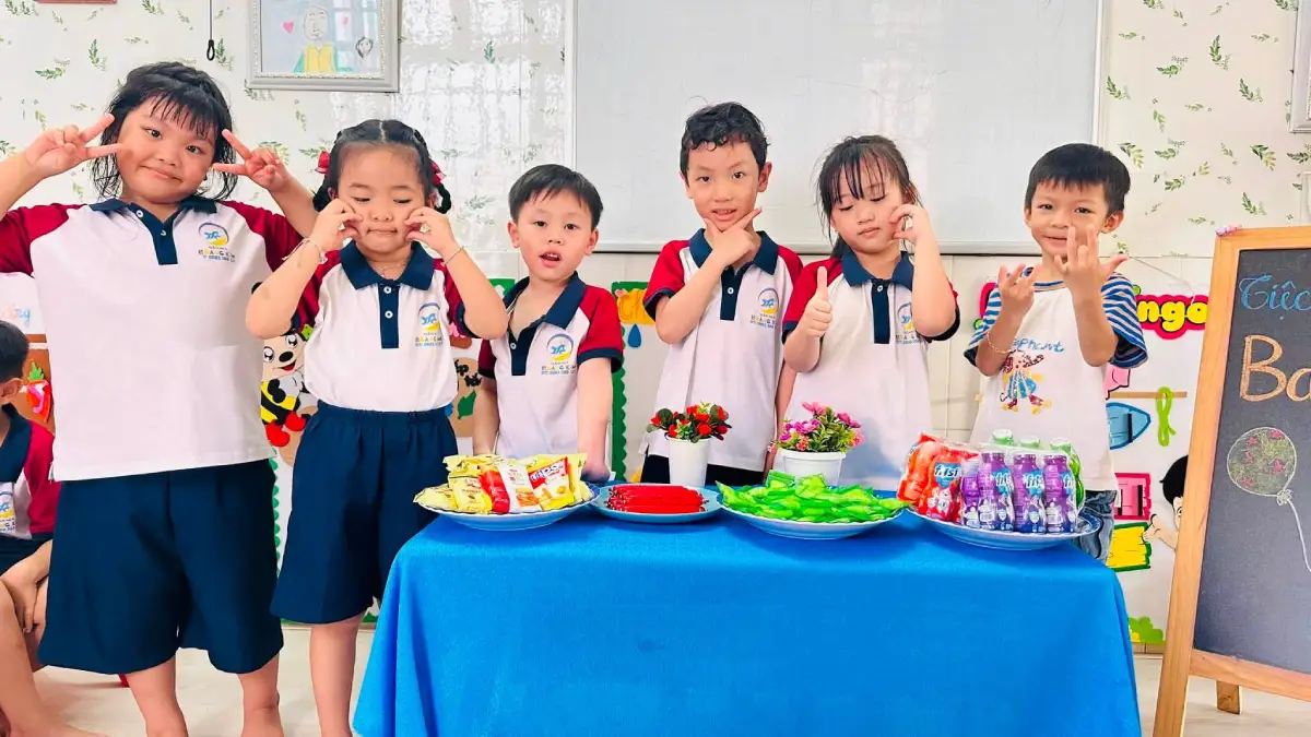 Khoảnh khắc đáng nhớ của bé Bảo Quân tại Mầm non Hoàng Kim